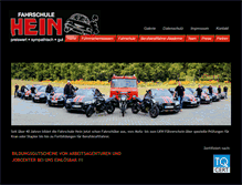 Tablet Screenshot of fahrschule-hein.de